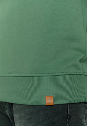 Smoke Green: Gemütliches Sweatshirt aus Bio-Baumwolle für Herren [3799]