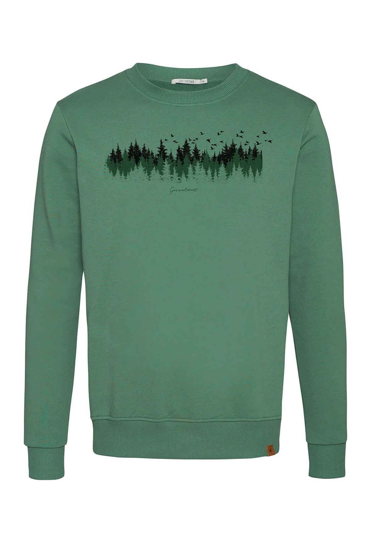 Smoke Green: Gemütliches Sweatshirt aus Bio-Baumwolle für Herren [3801]
