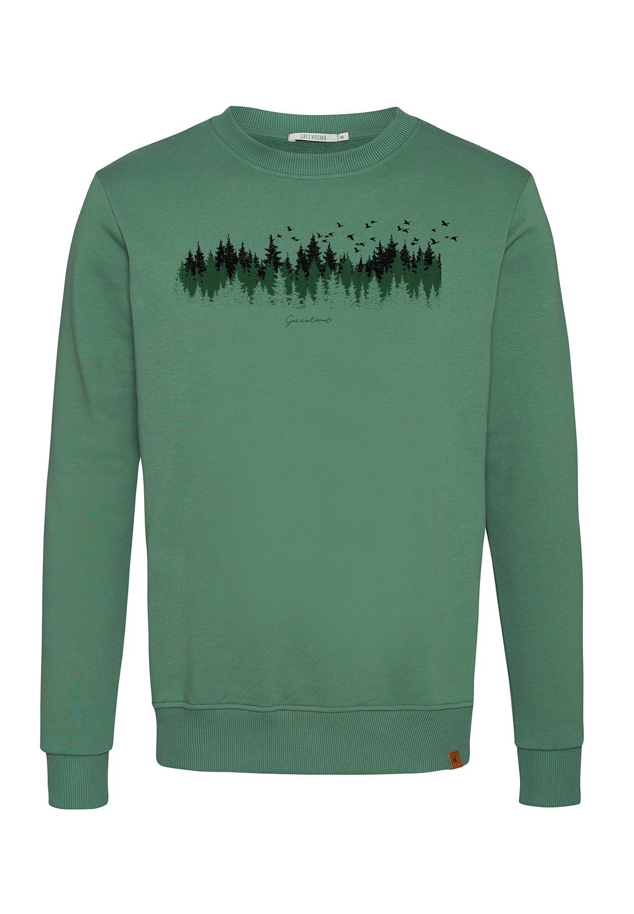 Smoke Green: Gemütliches Sweatshirt aus Bio-Baumwolle für Herren [3801]
