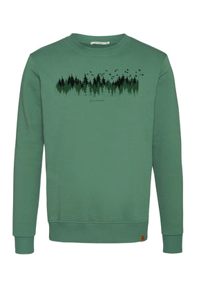 Smoke Green: Gemütliches Sweatshirt aus Bio-Baumwolle für Herren [3801]