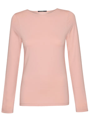 Shrimp Rose: Sportliches Longsleeve aus Bio-Baumwolle für Damen [381]
