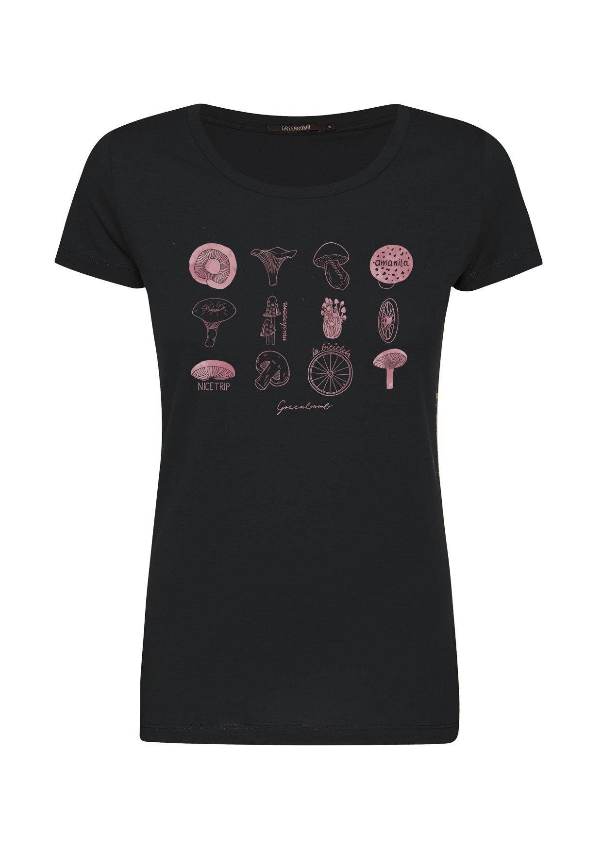 Schwarzer Lässiges T-Shirt aus Bio-Baumwolle für Damen (4)