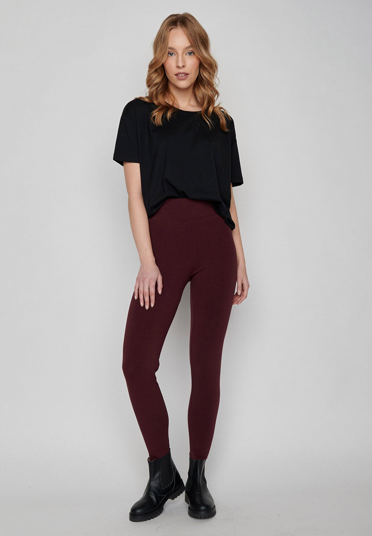 Blauer Lässige Leggings aus Bio-Baumwolle für Damen (9)