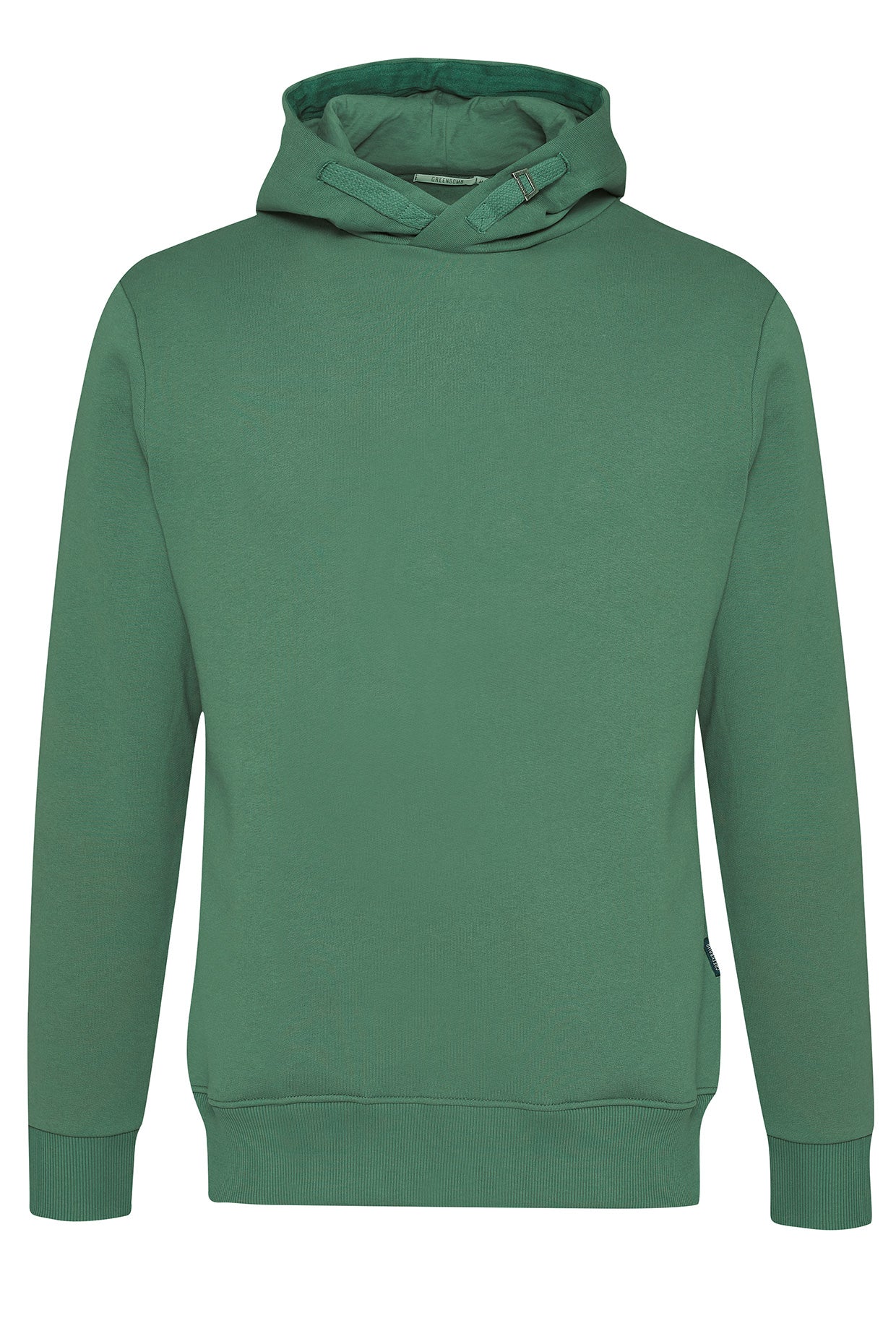 Smoke Green: Kuschliger Hoodie aus Bio-Baumwolle für Herren [4124]