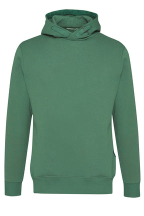 Smoke Green: Kuschliger Hoodie aus Bio-Baumwolle für Herren [4124]