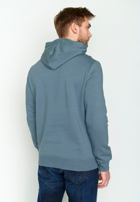 Thunder Grey: Kuschliger Hoodie aus Bio-Baumwolle für Herren [4128]