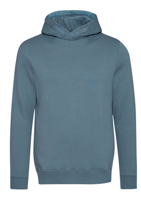 Thunder Grey: Kuschliger Hoodie aus Bio-Baumwolle für Herren [4129]