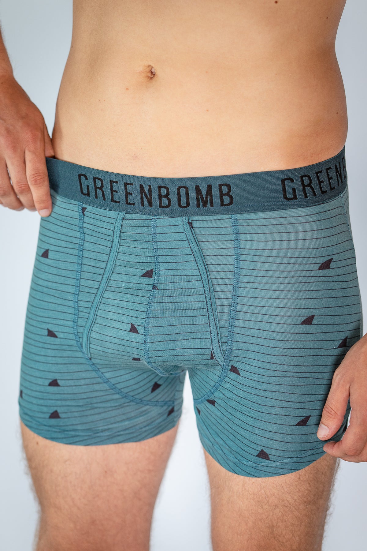 Blue Stone: Gemütliche Trunk aus Bio-Baumwoll Mix für Herren [4213]