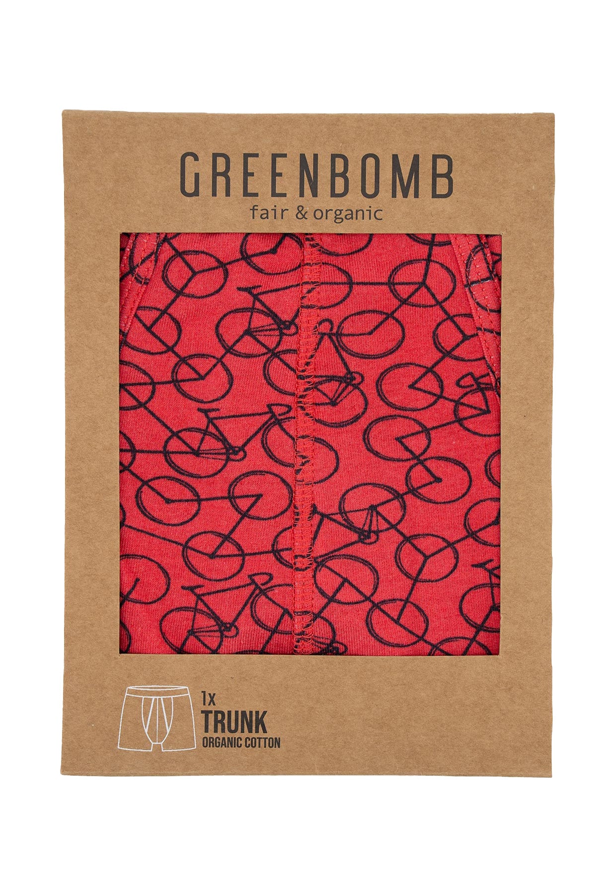 Red: Gemütliche Trunk aus Bio-Baumwoll Mix für Herren [4219]