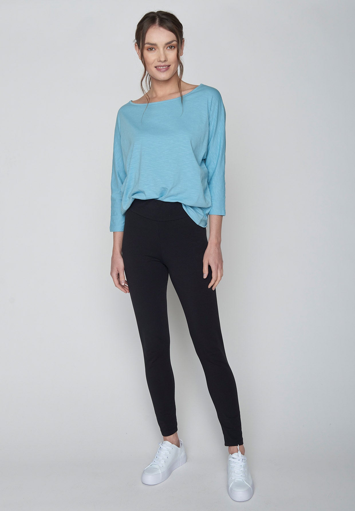 Black: Sportliche Leggings aus Bio-Baumwolle für Damen [421]