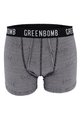 Heather Grey: Figurbetonte Trunk aus Bio-Baumwoll Mix für Herren [4221]