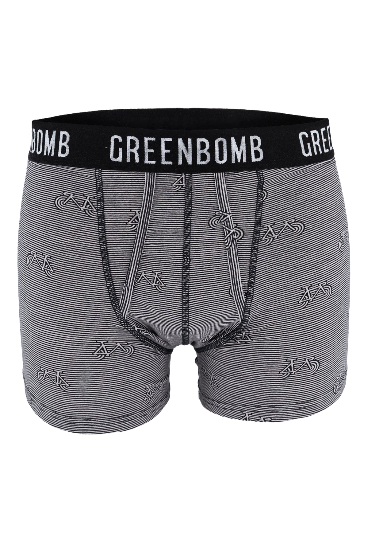 Heather Grey: Gemütliche Trunk aus Bio-Baumwoll Mix für Herren [4221]