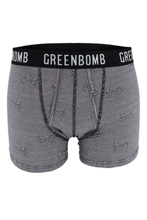 Heather Grey: Gemütliche Trunk aus Bio-Baumwoll Mix für Herren [4221]