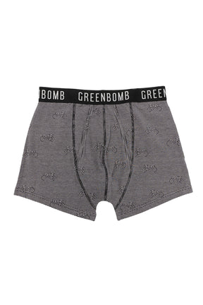 Heather Grey: Gemütliche Trunk aus Bio-Baumwoll Mix für Herren [4222]