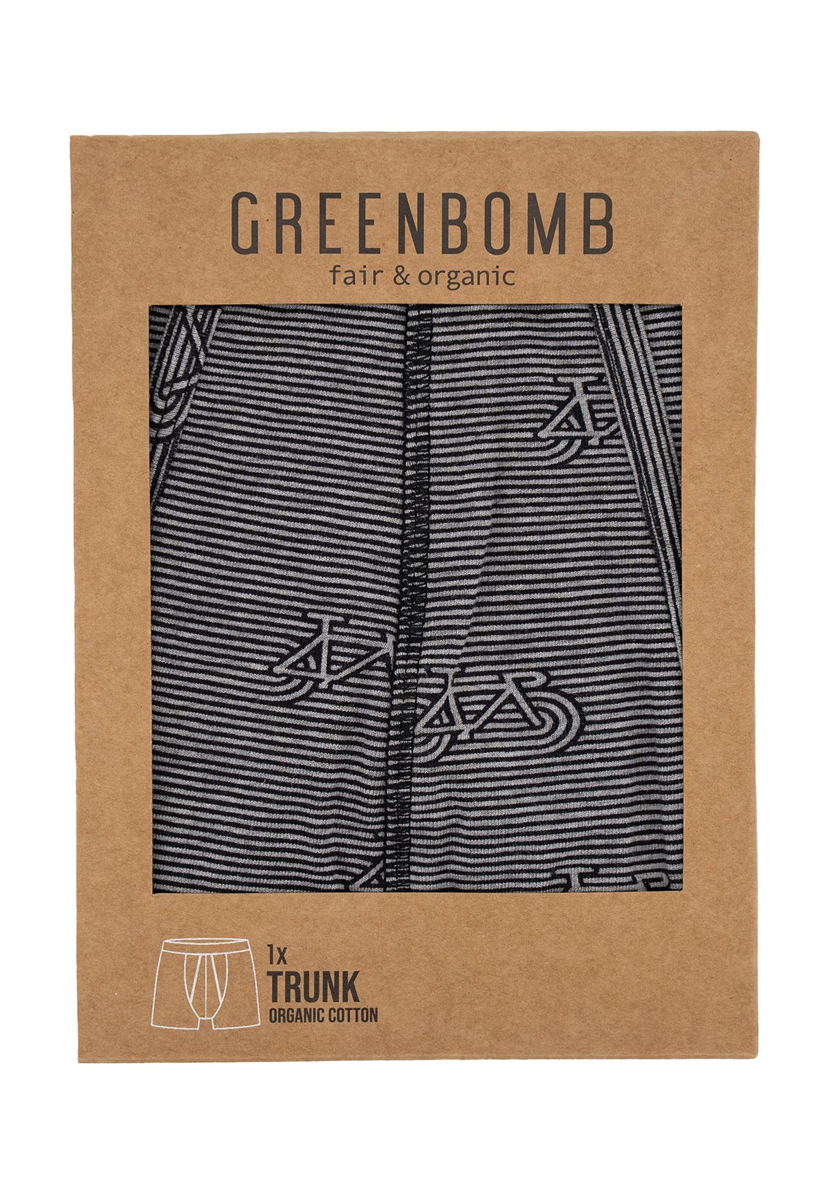 Heather Grey: Figurbetonte Trunk aus Bio-Baumwoll Mix für Herren [4223]