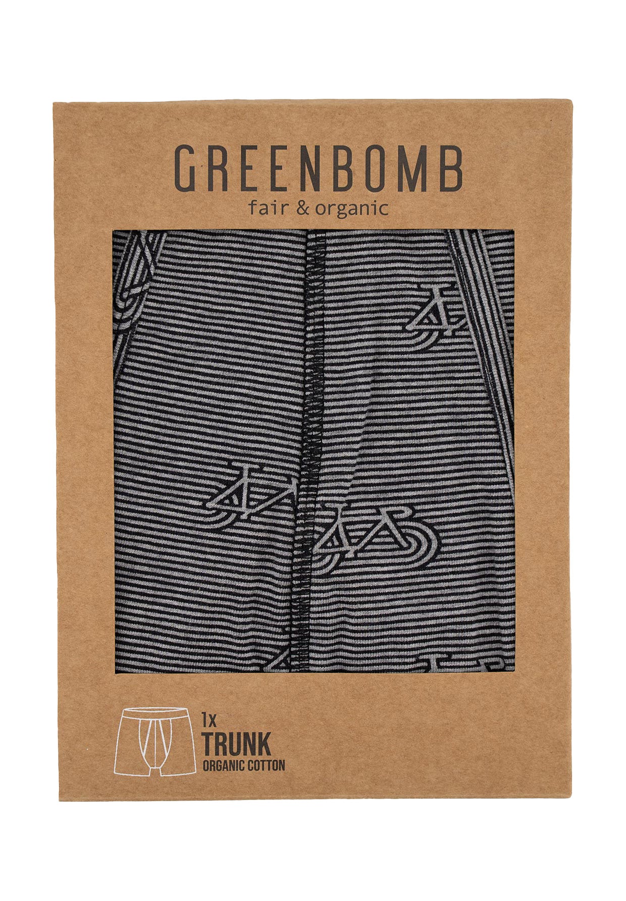 Heather Grey: Gemütliche Trunk aus Bio-Baumwoll Mix für Herren [4223]