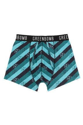 Mix Blue: Gemütliche Trunk aus Bio-Baumwoll Mix für Herren [4230]