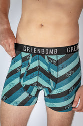 Blau:  Gemütliche Trunk aus Bio-Baumwoll Mix für Herren [4231]