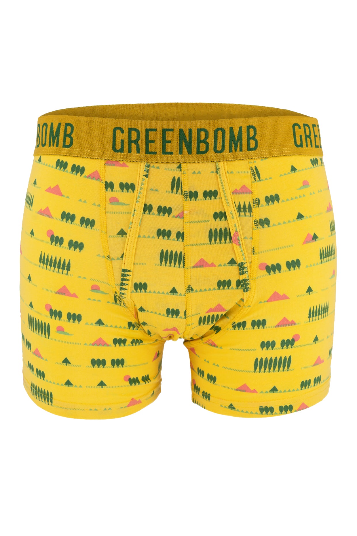 Yellow: Figurbetonte Trunk aus Bio-Baumwoll Mix für Herren [4233]