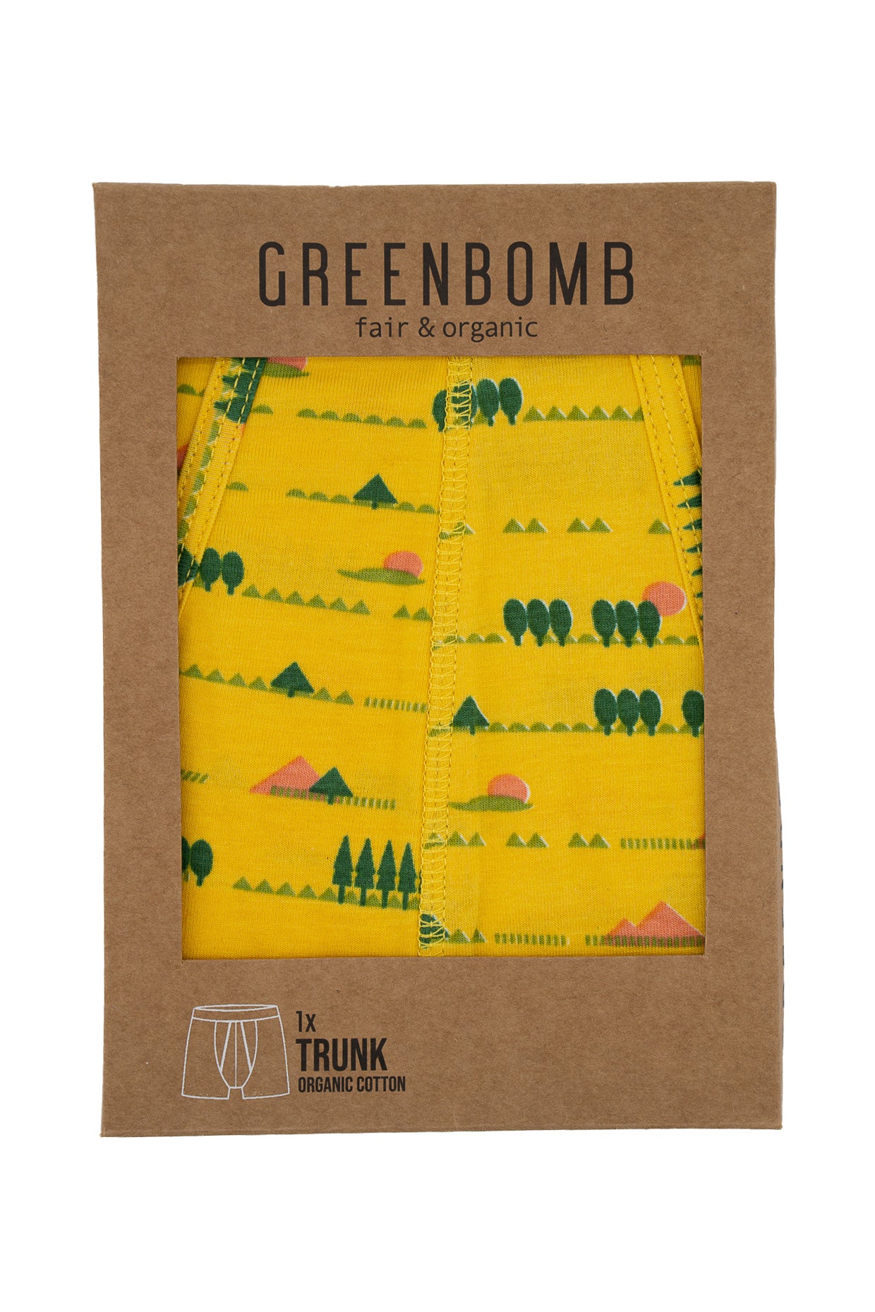 Yellow: Figurbetonte Trunk aus Bio-Baumwoll Mix für Herren [4234]