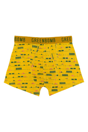 Yellow: Figurbetonte Trunk aus Bio-Baumwoll Mix für Herren [4236]