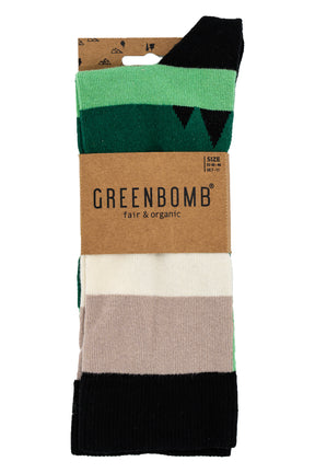 Black: Lässige Socken aus Bio-Baumwoll Mix für Unisex [4241]