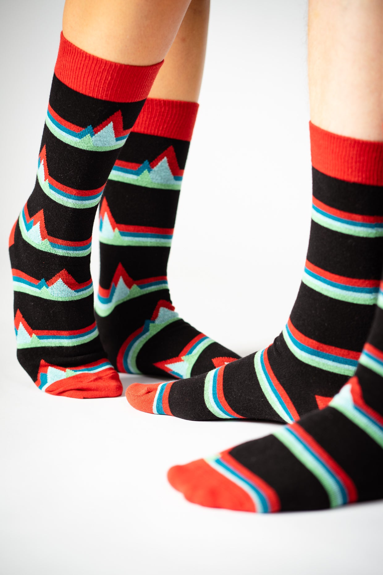 Black: Lässige Socken aus Bio-Baumwoll Mix für Unisex [4247]