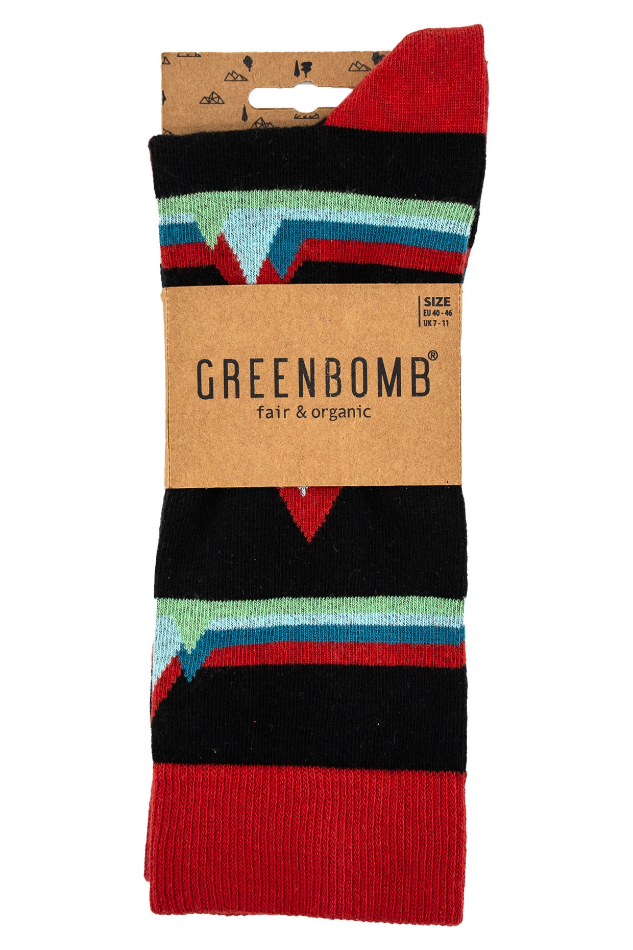 Black: Lässige Socken aus Bio-Baumwoll Mix für Unisex [4248]