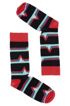 Black: Lässige Socken aus Bio-Baumwoll Mix für Unisex [4249]