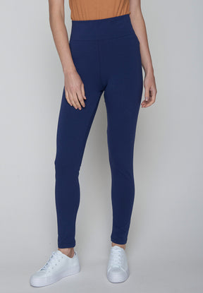 Blau:  Lässige Leggings aus Bio-Baumwolle für Damen [424]