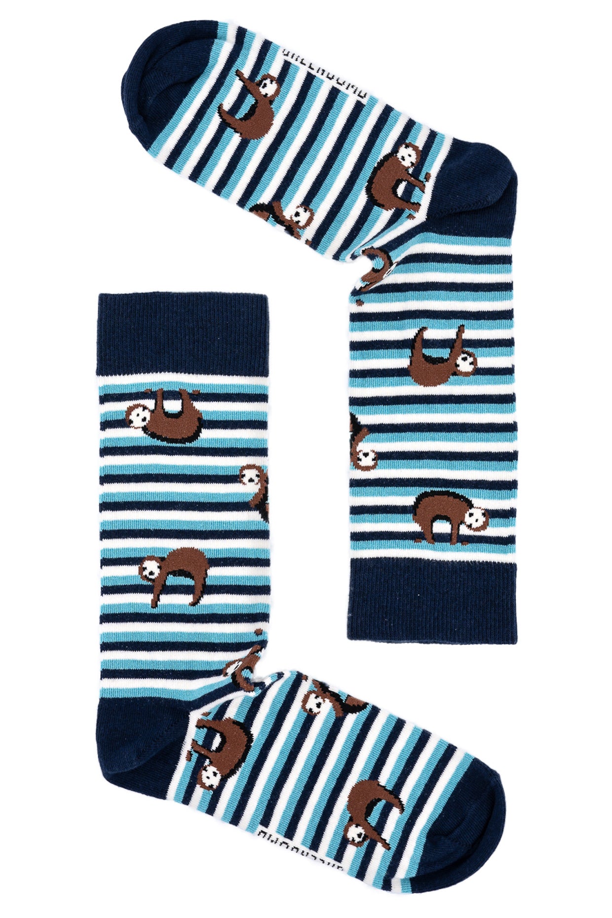 Dark Navy: Lässige Socken aus Bio-Baumwoll Mix für Unisex [4276]