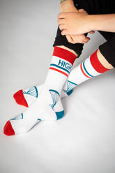 White: Lässige Socken aus Bio-Baumwoll Mix für Unisex [4288]