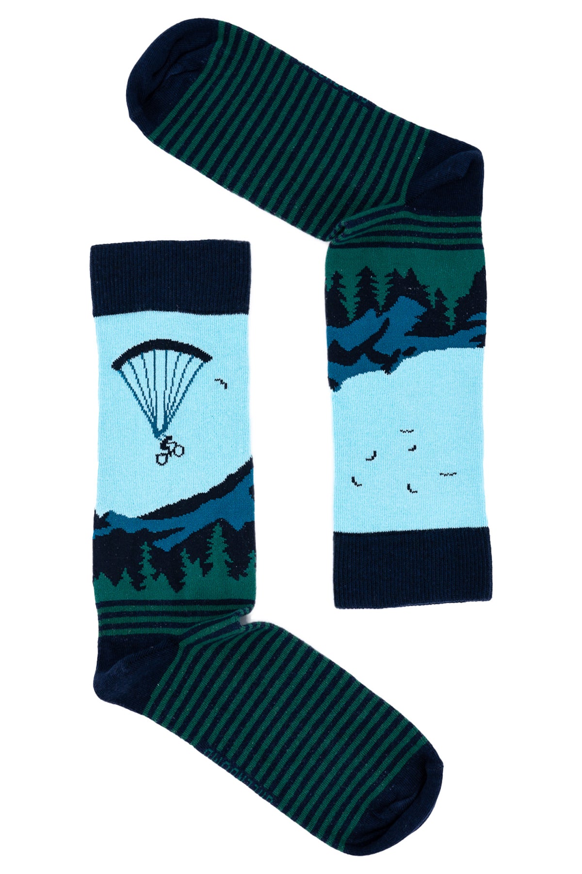 Dark Navy: Lässige Socken aus Bio-Baumwoll Mix für Unisex [4303]