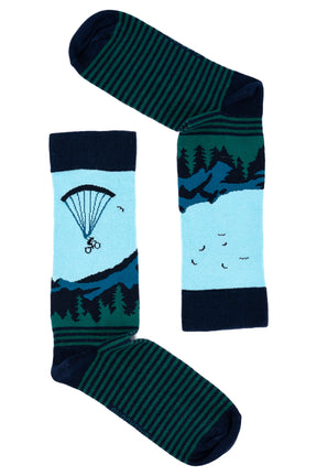 Dark Navy: Lässige Socken aus Bio-Baumwoll Mix für Unisex [4303]