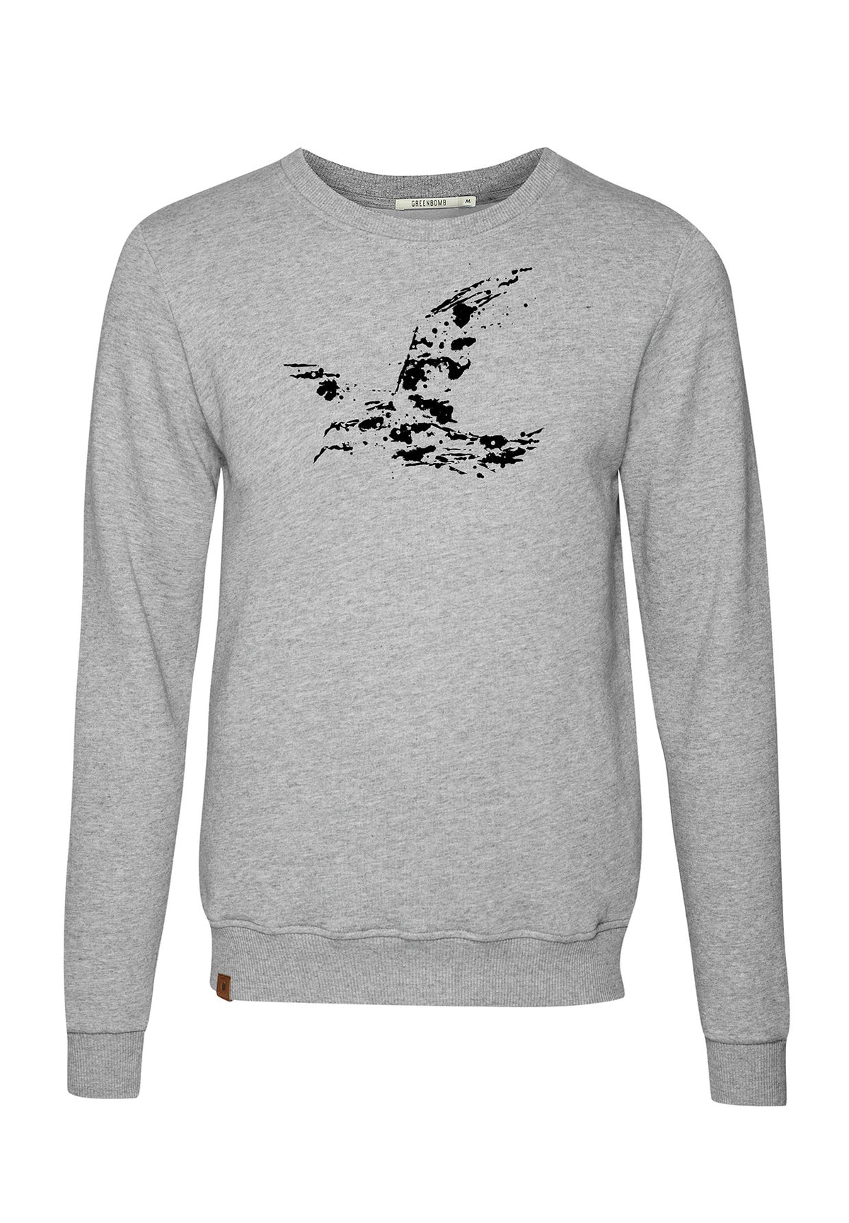 Heather Grey: Gemütliches Sweatshirt aus Bio-Baumwolle für Herren [4389]