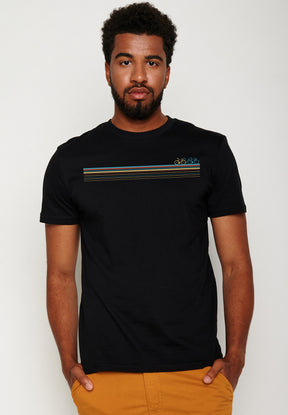 Schwarz:  Sportliches T-Shirt aus Bio-Baumwolle für Herren [4452]