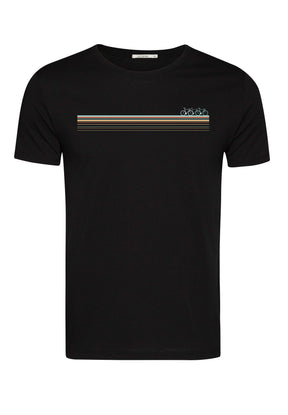 Black: Sportliches T-Shirt aus Bio-Baumwolle für Herren [4455]