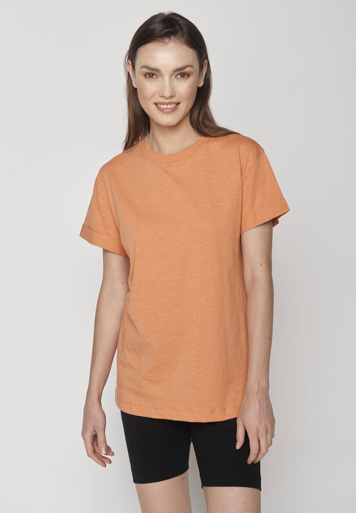 Weißer Lässiges T-Shirt aus Bio-Baumwolle für Damen (11)