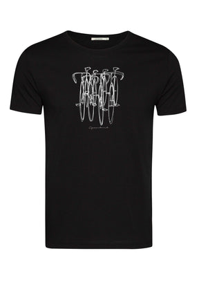 Black: Sportliches T-Shirt aus Bio-Baumwolle für Herren [4561]