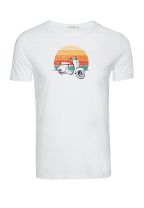 White: Sportliches T-Shirt aus Bio-Baumwolle für Herren [4618]