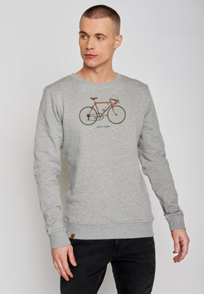 Grau:  Gemütliches Sweatshirt aus Bio-Baumwolle für Herren [467]