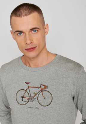 Grau:  Gemütliches Sweatshirt aus Bio-Baumwolle für Herren [469]