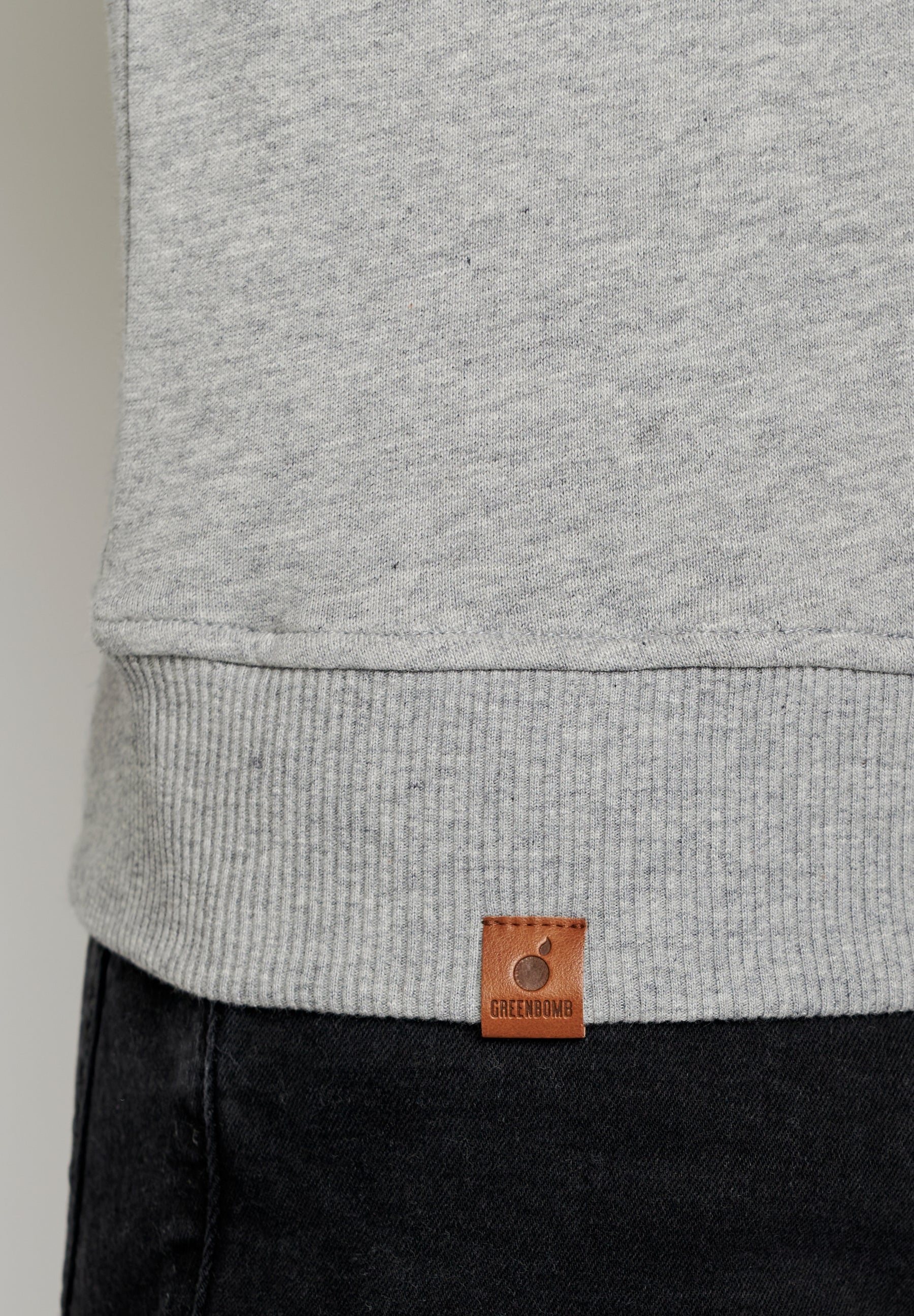Grau:  Gemütliches Sweatshirt aus Bio-Baumwolle für Herren [470]