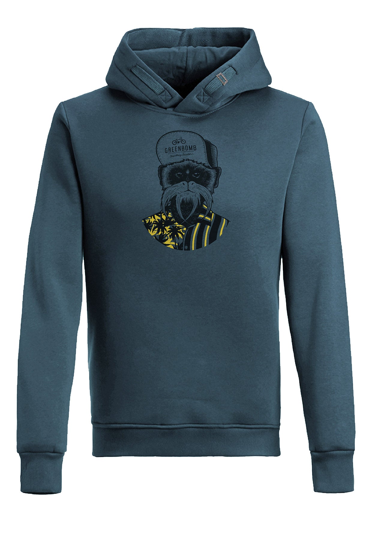 Blue Stone: Kuschliger Hoodie aus Bio-Baumwolle für Herren [4842]