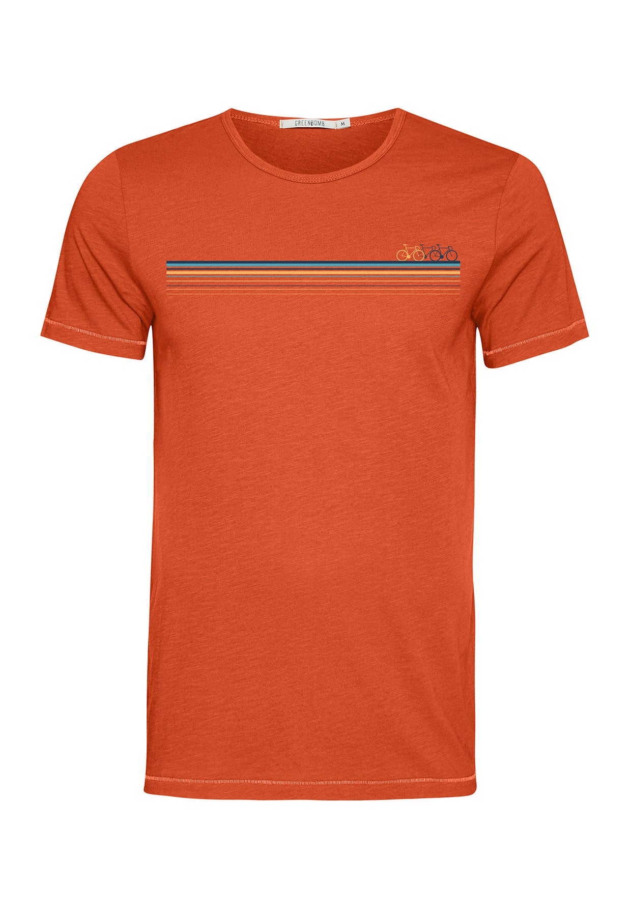 Clay Red: Lässiges T-Shirt aus Bio-Baumwolle für Herren [4896]