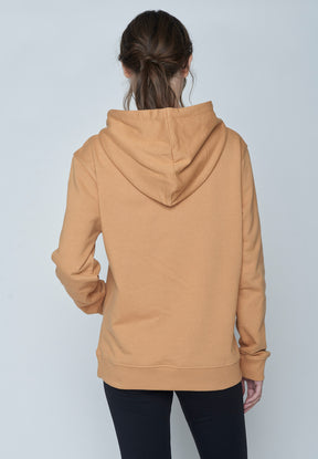 Brauner Gemütlicher Hoodie aus Bio-Baumwolle für Damen (2)