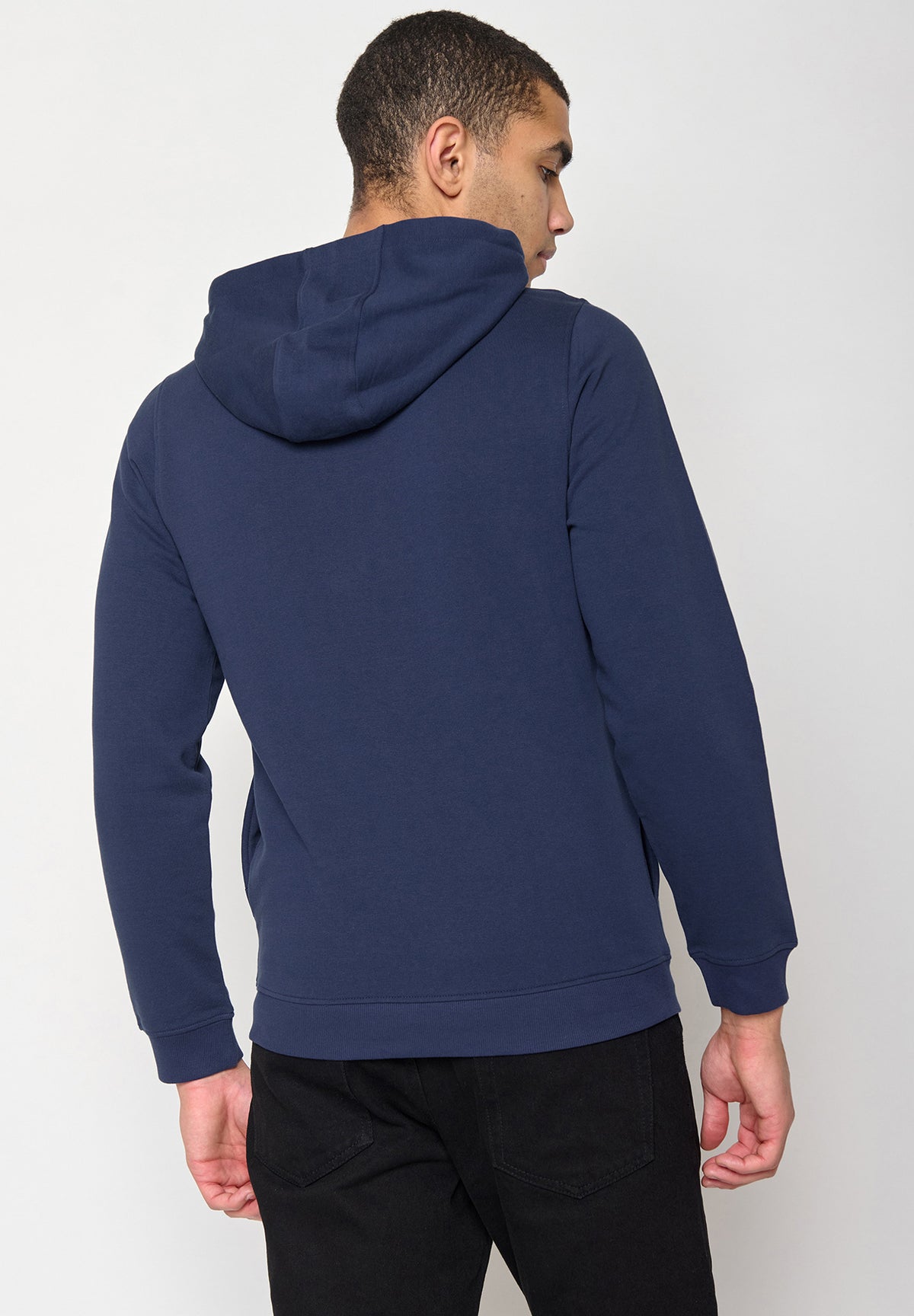 Blauer Lässiger Half-Zip aus Bio-Baumwolle für Herren (2)