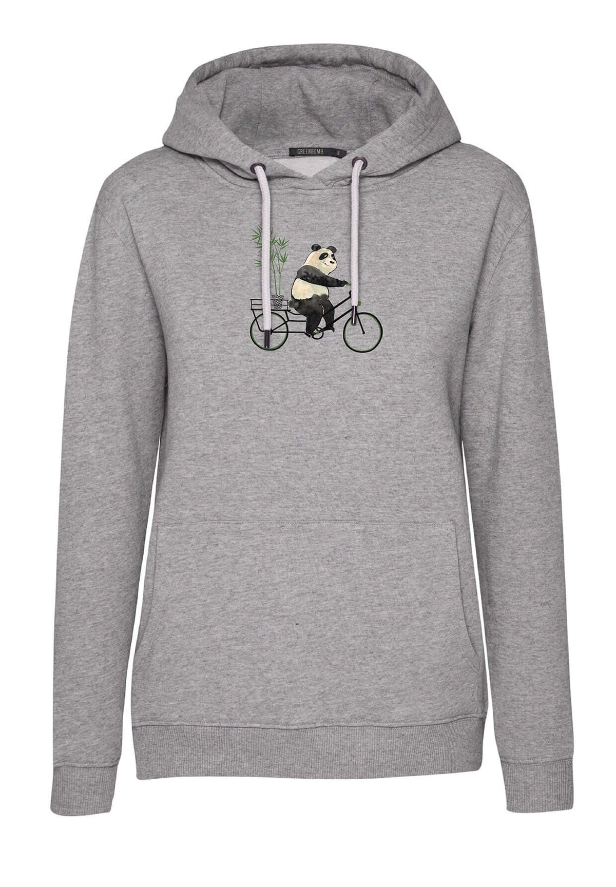 Heather Grey: Gemütlicher Hoodie aus Bio-Baumwolle für Damen [5275]