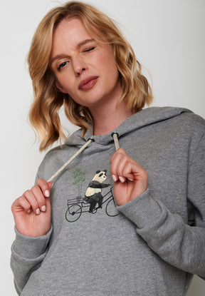 Heather Grey: Gemütlicher Hoodie aus Bio-Baumwolle für Damen [5277]