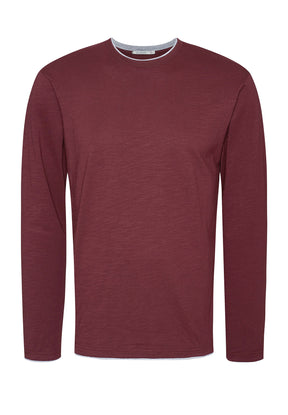 Roter Elegantes Longsleeve aus Bio-Baumwolle für Herren (5)